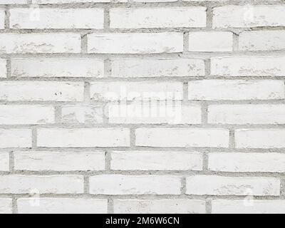 Brick wall white background Stock Photo