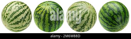 Watermelon isolated on white background. Full depth of field Stock Photo