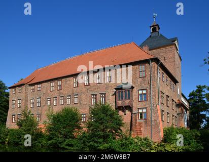 Historical Castle in the Town Winsen at the River Luhe, Lower Saxony Stock Photo