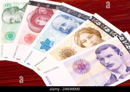 Old Norwegian money - krone a business background Stock Photo - Alamy