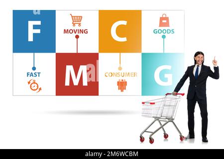 FMCG concept - fast moving consumer goods Stock Photo