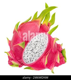 Dragon fruit, pitaya isolated on white background Stock Photo