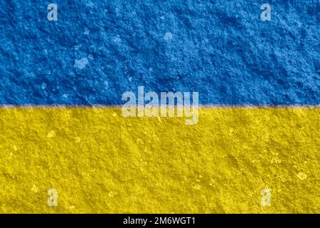 Ukrainian flag texture as background Stock Photo