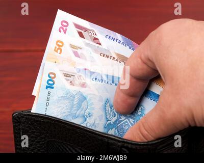 Trinidad and Tobago dollar a new series of banknotes Stock Photo