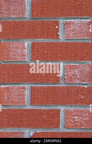 A section of a red brick wall Stock Photo