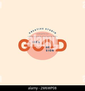 Good idea logo badge design Stock Vector