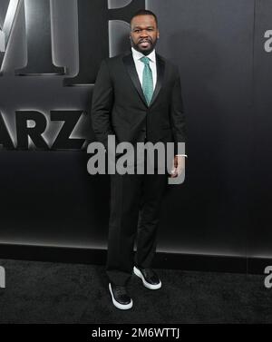 Los Angeles, USA. 05th Jan, 2023. Curtis '50 Cent' Jackson arrives at the Starz 'BMF' Season 2 Premiere held at the TCL Chinese Theatre in Hollywood, CA on Thursday, ?January 5, 2023. (Photo By Sthanlee B. Mirador/Sipa USA) Credit: Sipa USA/Alamy Live News Stock Photo