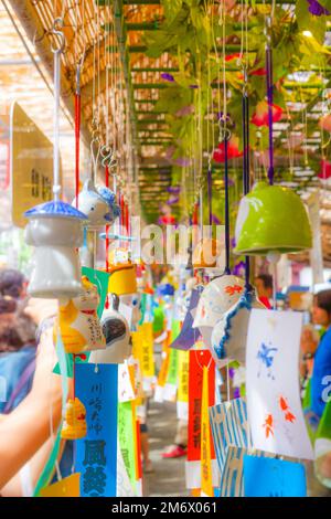 Summer of wind chimes (Japanese culture) Stock Photo