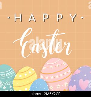 Happy Easter 2019 background vector Stock Vector