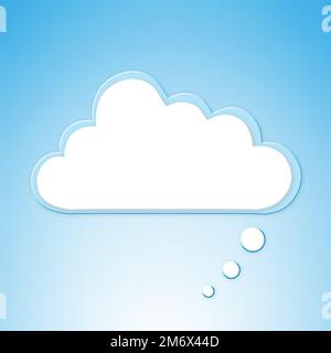 Storage for people on the go. Conceptual image representing modern cloud computing. Stock Photo