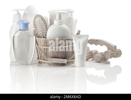 big collection of toilet articles Stock Photo