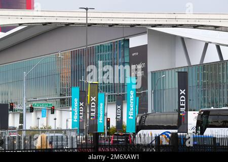 Las Vegas, USA. 05th Jan, 2023. A Bosch sign is displayed during CES ...