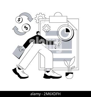 Cash flow statement abstract concept vector illustration Stock Vector ...