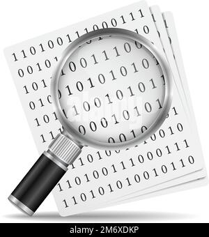Search file icon, vector eps10 illustration Stock Vector