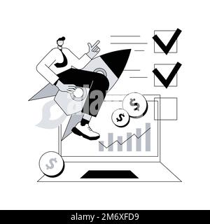Demand planning abstract concept vector illustration. Demand analytics, digital sales forecast, supply chain planning, revenue, product profitability, Stock Vector