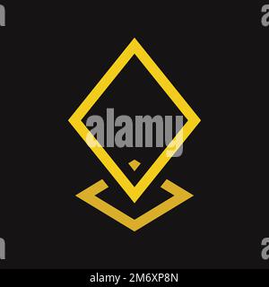 logo icon location design monoline style Stock Vector