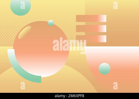 Yellow geometric abstract patterned background vector Stock Vector