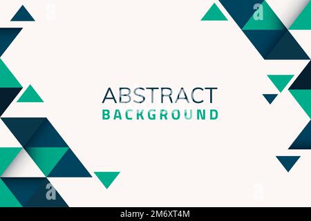 Abstract blue and green geometric background vector Stock Vector