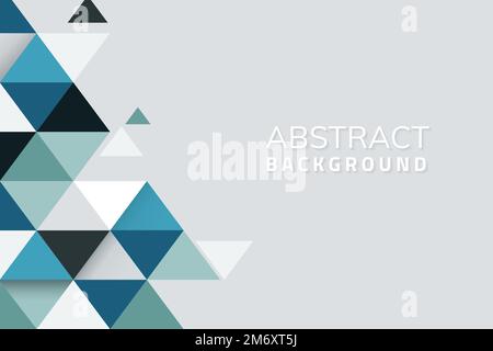Abstract blue and green geometric background vector Stock Vector