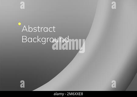 Gray wave abstract background vector Stock Vector