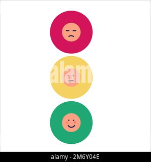 Emotional balance concept. Man develops his emotional intelligence ...