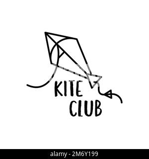 Kite club logo design Stock Photo