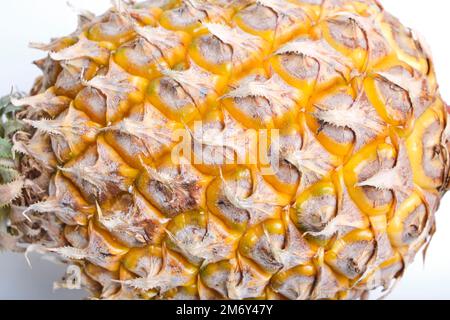 Pineapple close up, sweet and ripe fruit Stock Photo