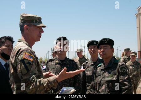 Lt. Gen. Gangsoo Heo, the commanding general of the Republic of Korea ...