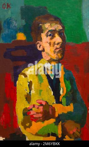 Oskar Kokoschka - Self-portrait Stock Photo - Alamy