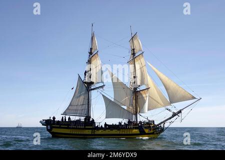 Czech replica brig, Turku race start, 2017 Stock Photo