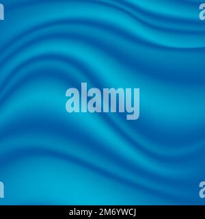 Vector of blue silk fabric background. Background drapery delicate blue silk and feathers. Vector illustration Stock Vector