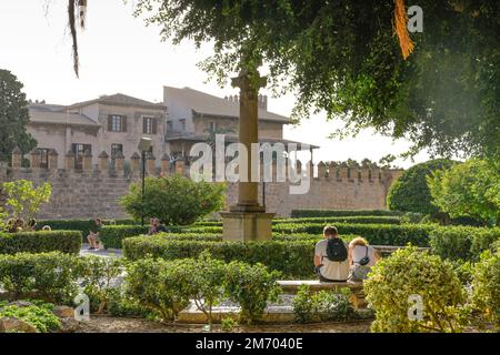 Park Jardi de la Seu, Altstadt, Palma, Mallorca, Spanien Stock Photo