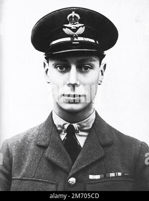 Prince Albert in Royal Air Force uniform, c1918. The future King George VI (1895-1952) was the first member of the British royal family to be certified as a fully qualified pilot. Stock Photo