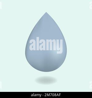 Vector image of water drop icon Stock Vector