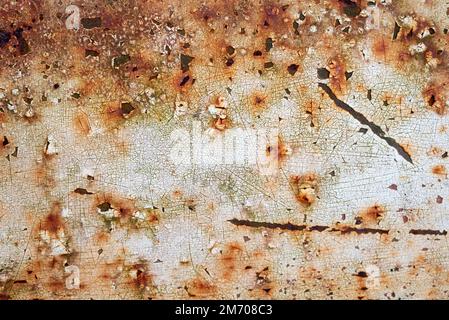rust texture. rust texture colored in red. Background colored red. Background of standby paint in red color Stock Photo