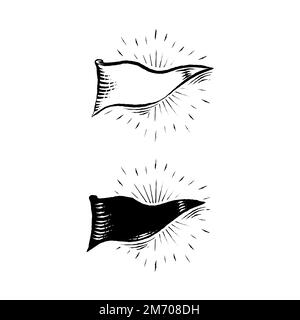 Old school flags and banners vector collection Stock Vector