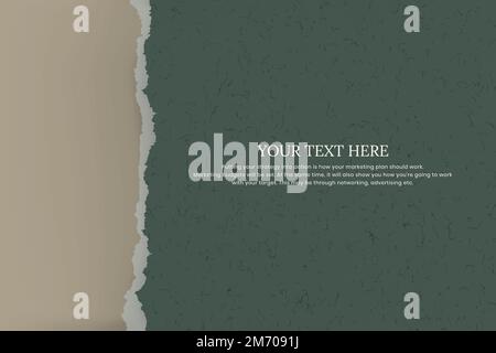 Torn grunge paper with ripped edge background Stock Vector