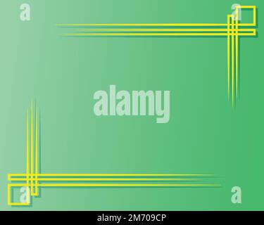 Minimal background. Green lime and yellow elements with fluid gradient. Dynamic shapes composition. Eps10 vector Stock Vector