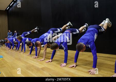 Rovinj, Croatia, January 06, 2023. Dinamo Zagreb Players train during