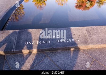 Korean War Veterans Memorial, located in West Potomac Park, Washington, D.C., USA Stock Photo