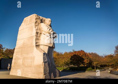 Martin Luther King, Jr. Memorial, near where he delivered 'I Have a Dream' speech, Washington, D.C., USA Stock Photo