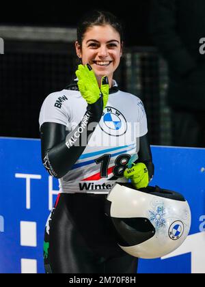 WINTERBERG, GERMANY - JANUARY 6: Alessia Crippa of Italy compete in the ...