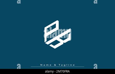 Alphabet letters Initials Monogram logo PK , KP Stock Vector
