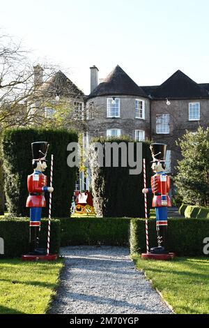 Christmas decorations in Butler House and Gardens Stock Photo