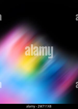 Trend creative defocused light leaks effects. Optical lens rainbow flare effect. Stock Photo