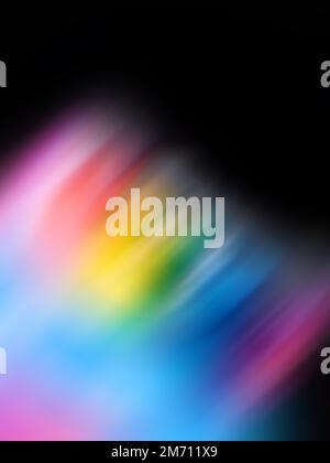 Trend creative defocused light leaks effects. Optical lens rainbow flare effect. Stock Photo