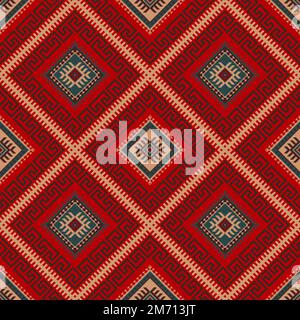 Traditional Kilim vector seamless pattern Stock Vector