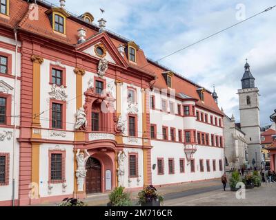 State Chancellery and Thuringian State Chancellery, Government Headquarters of the Free State of Thuringia, building of the Electorate of Mainz and Stock Photo