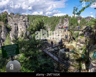 Felsenburg Neurathen, near Rathen, Saxon Switzerland, Saxony, Germany Stock Photo