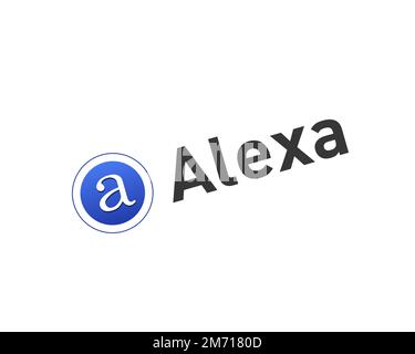 Alexa, white background, logo, brand name Stock Photo - Alamy